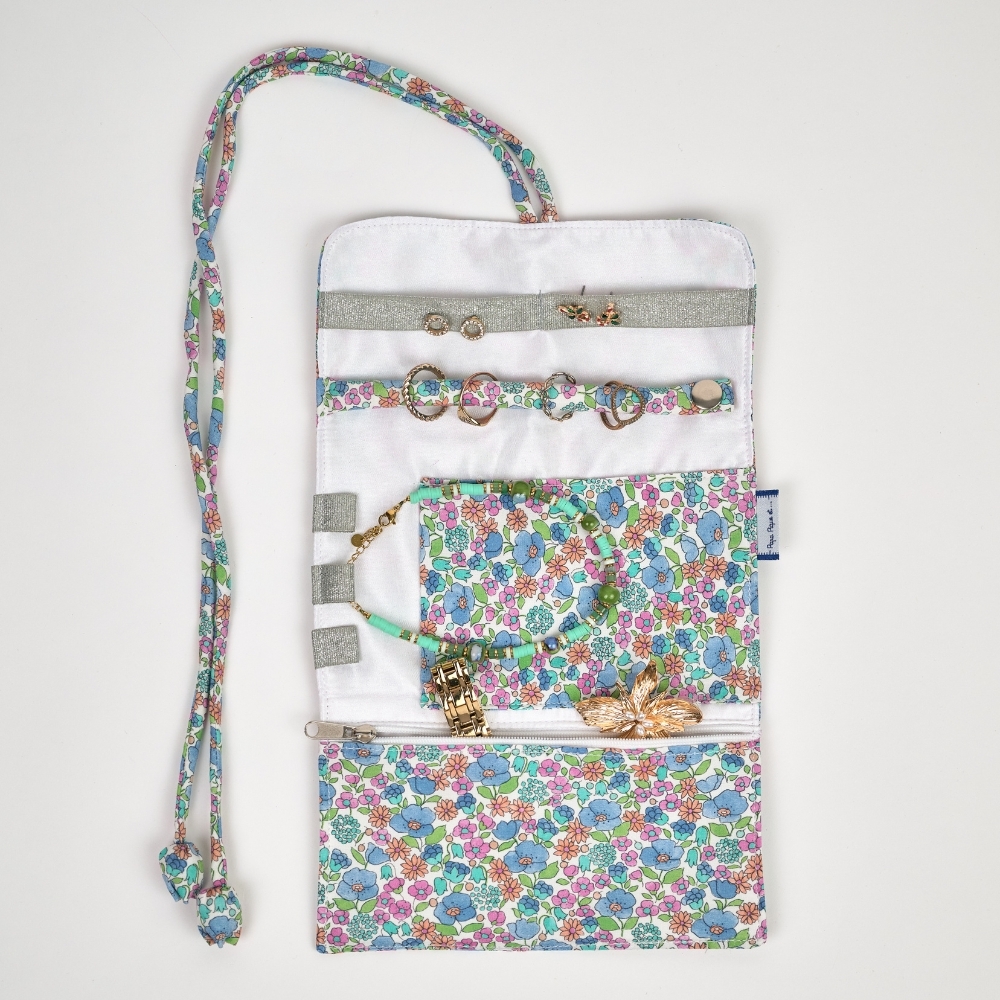 Pochette À Bijoux Pastel Fleuri
