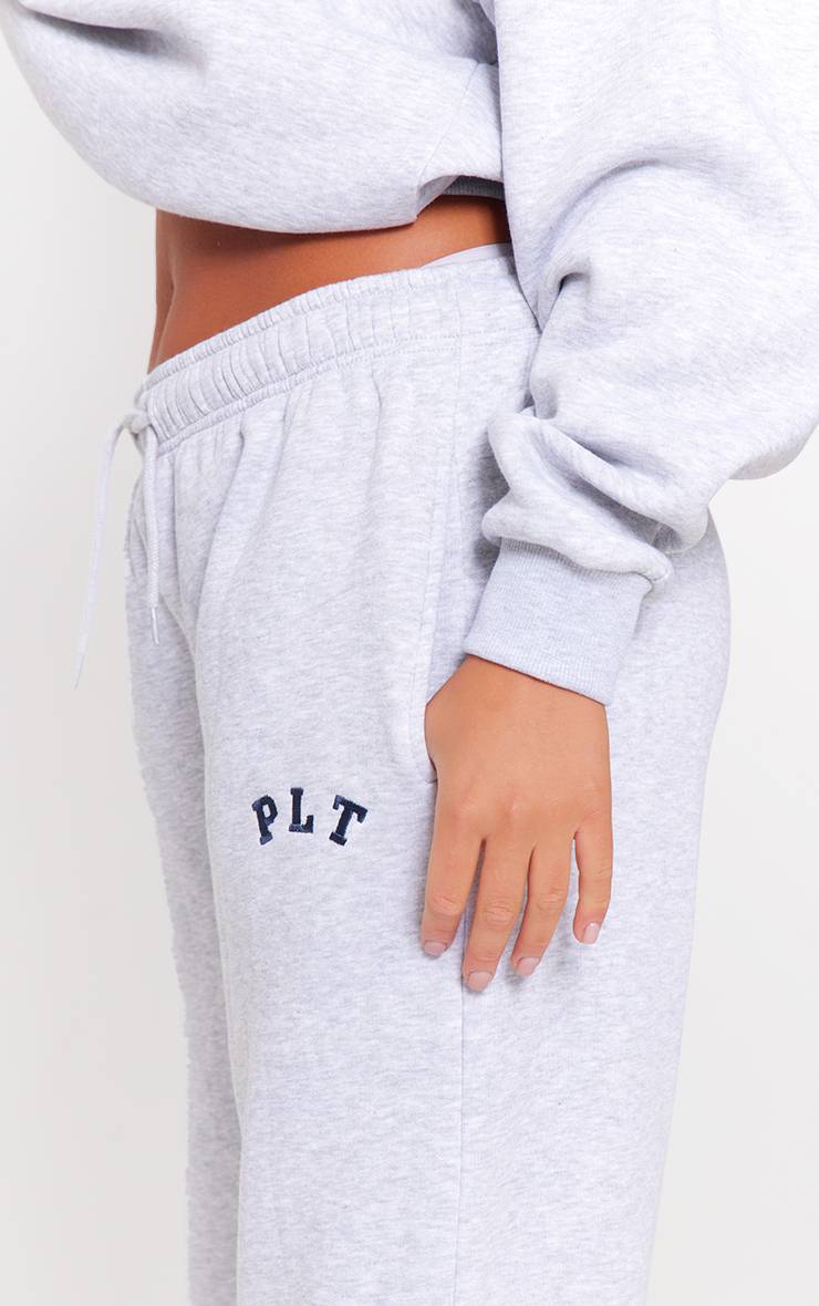 Gris Cendré Jogging Large Oversize Avec Logo PLT
