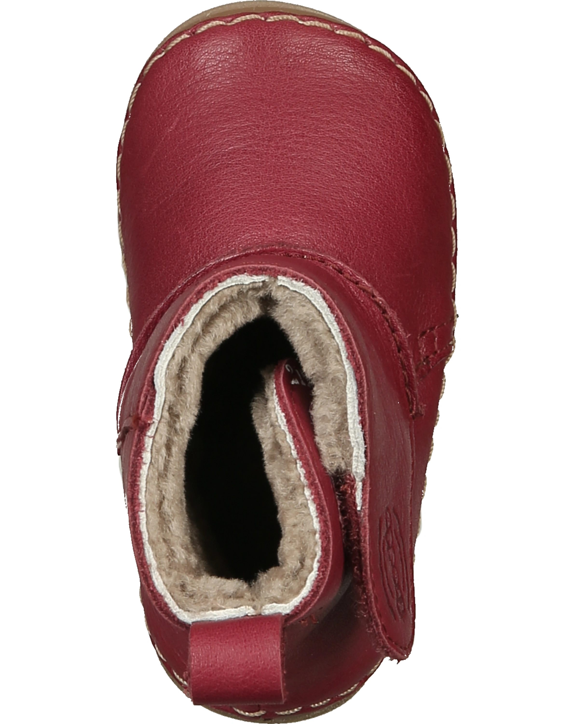 Leder-Klettstiefel PAIX WINTER in bordeaux