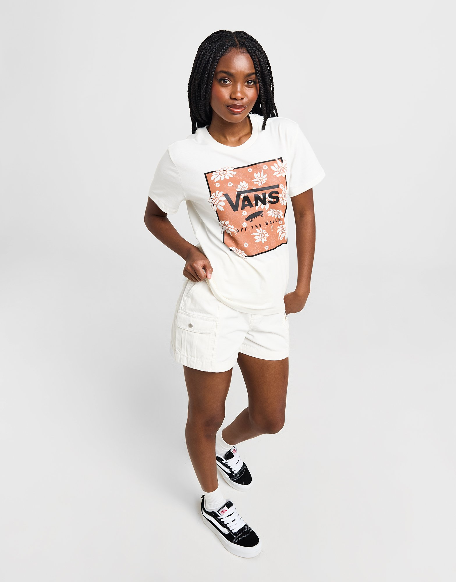Vans T-shirt Flower Boxy Femme