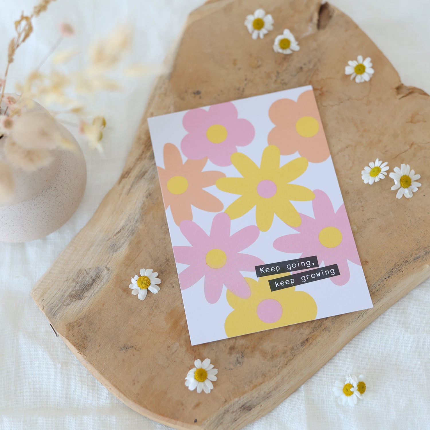 Postkarte „Keep going
