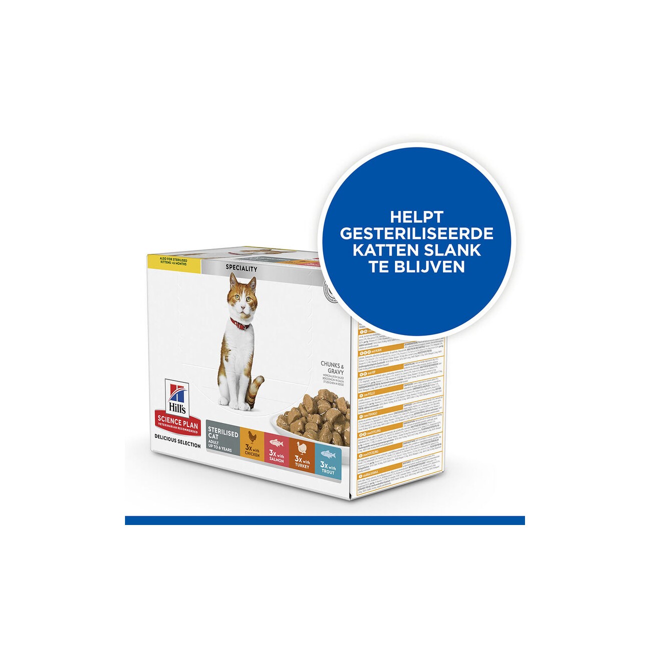 Hill's SCIENCE PLAN Sterilised Cat Adult Multipack 12x85 g