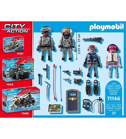 Playmobil City Action - SWAT-Figurs?t - 71146 - 37 Dele