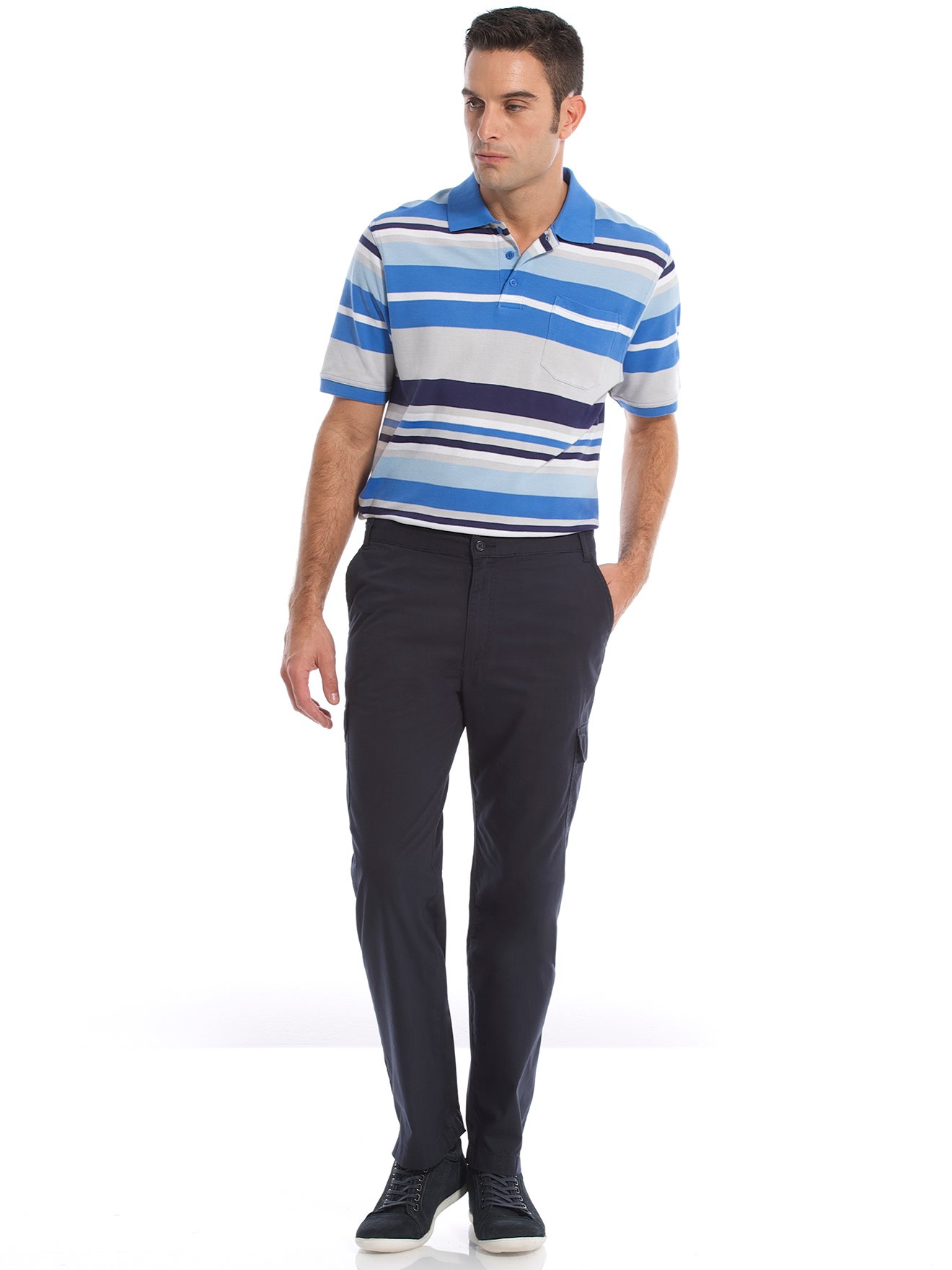 Pantalon de détente droit multipoches