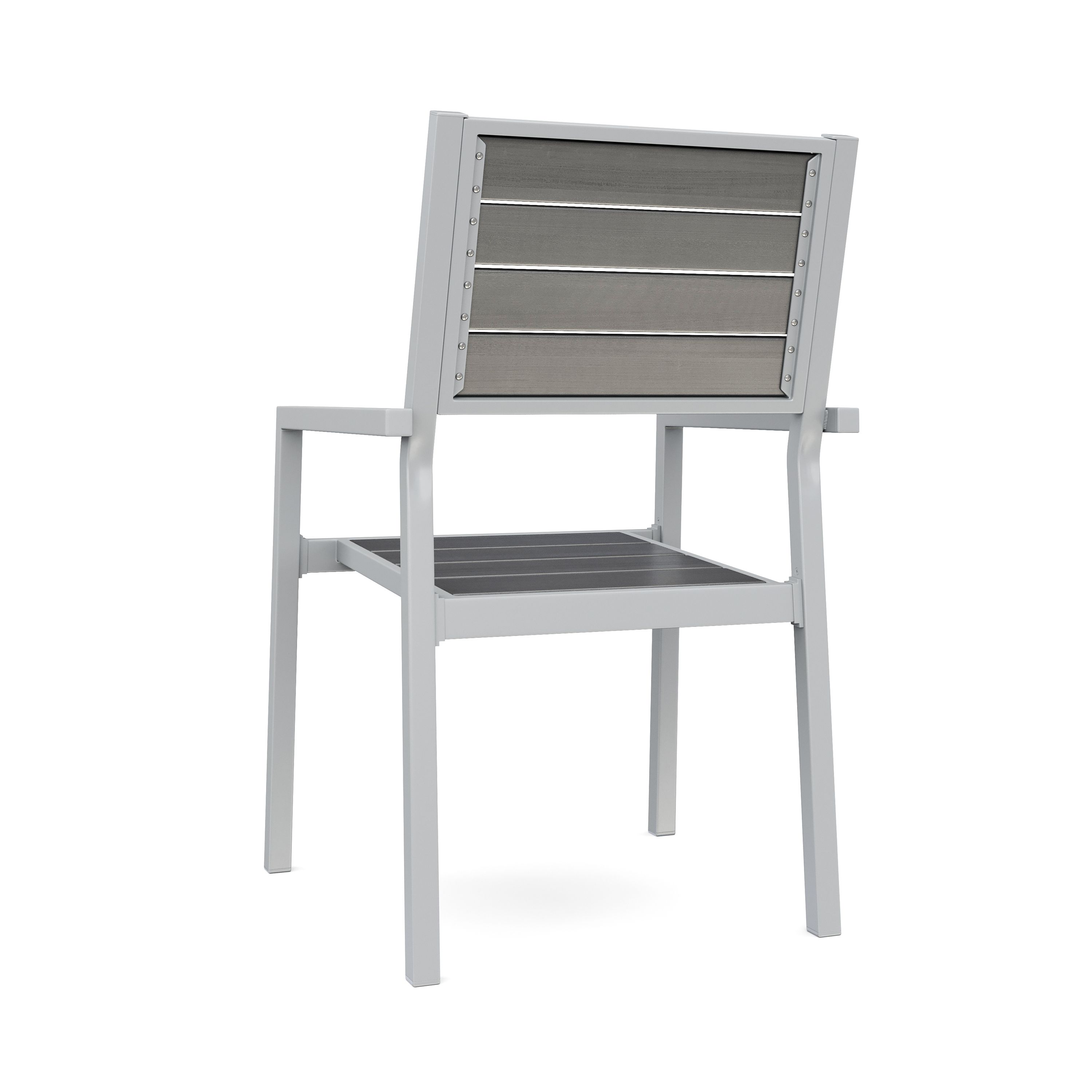 Gartenmöbel Set KAVO 8 Stühle grau