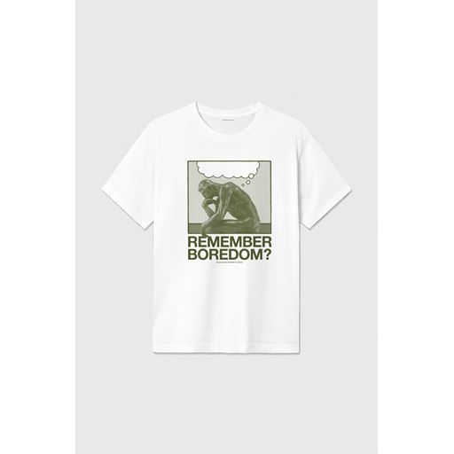 Wood Wood Bobby Penseur T-shirt, White, XL
