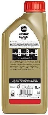 Castrol - Edge - Motorolie - 0W40 - 1L
