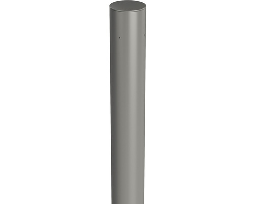 Biohort aluminium paal om vast te schroeven, 180 cm Ø 8,5 cm, kwartsgrijs metallic