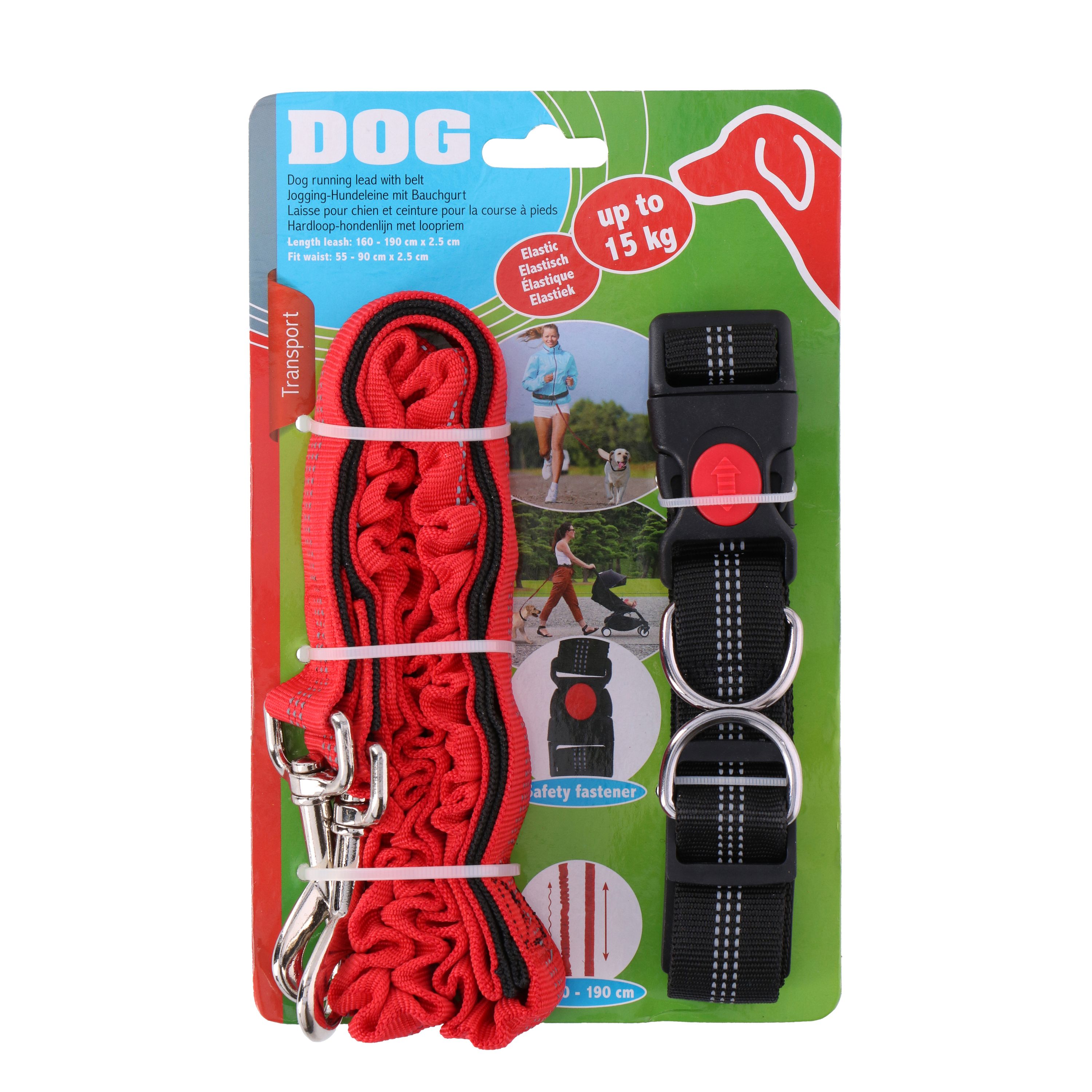 Joggingleine mit Bauchgurt 160 - 190 cm