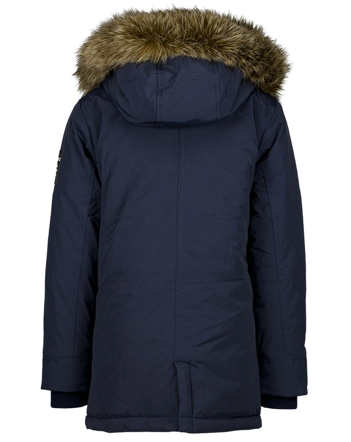 Winterparka TATIL mit Kunstfellbesatz in midnight blue