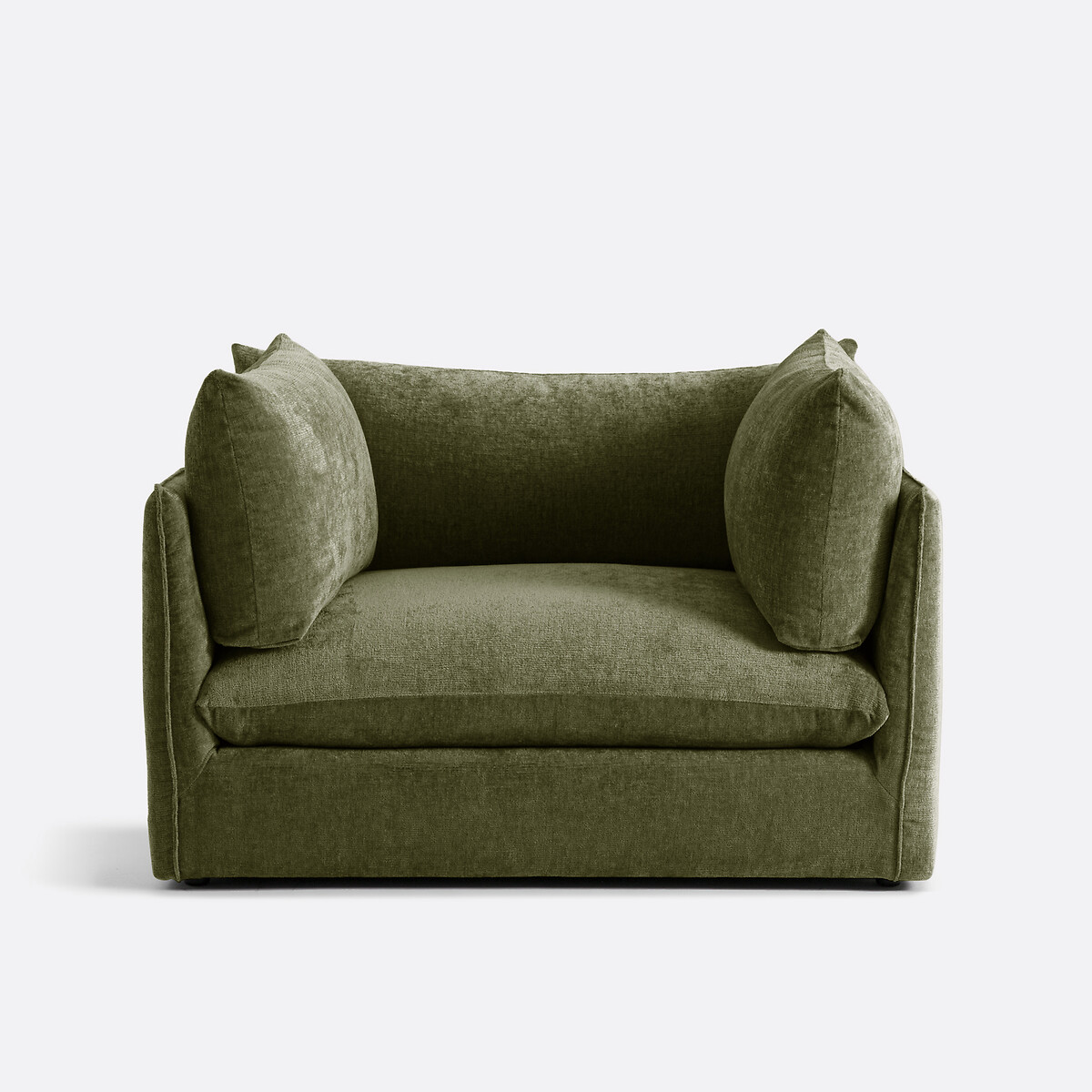 LA REDOUTE INTERIEURS<br>Poltrona XL Malo em fluweel texturizado