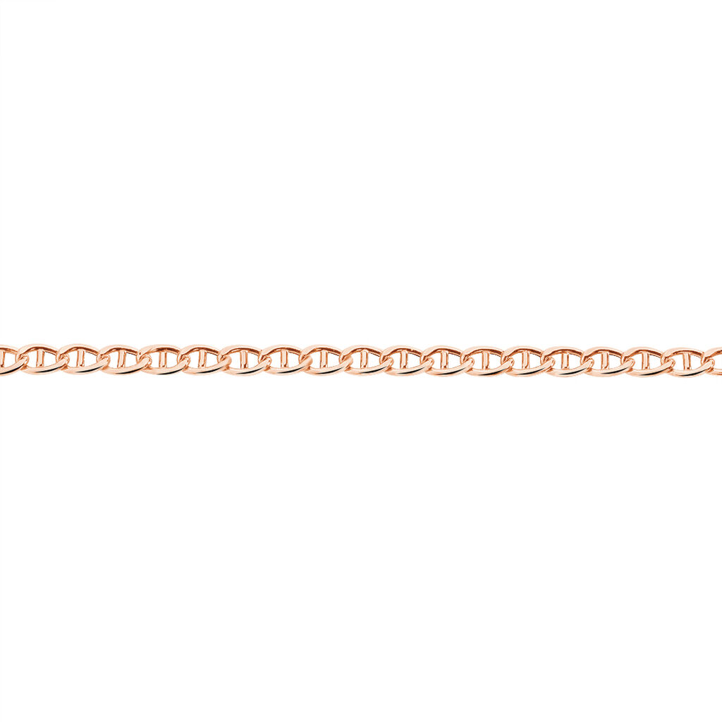 Bracelet Capucin Maille Marine Plate Or Rose