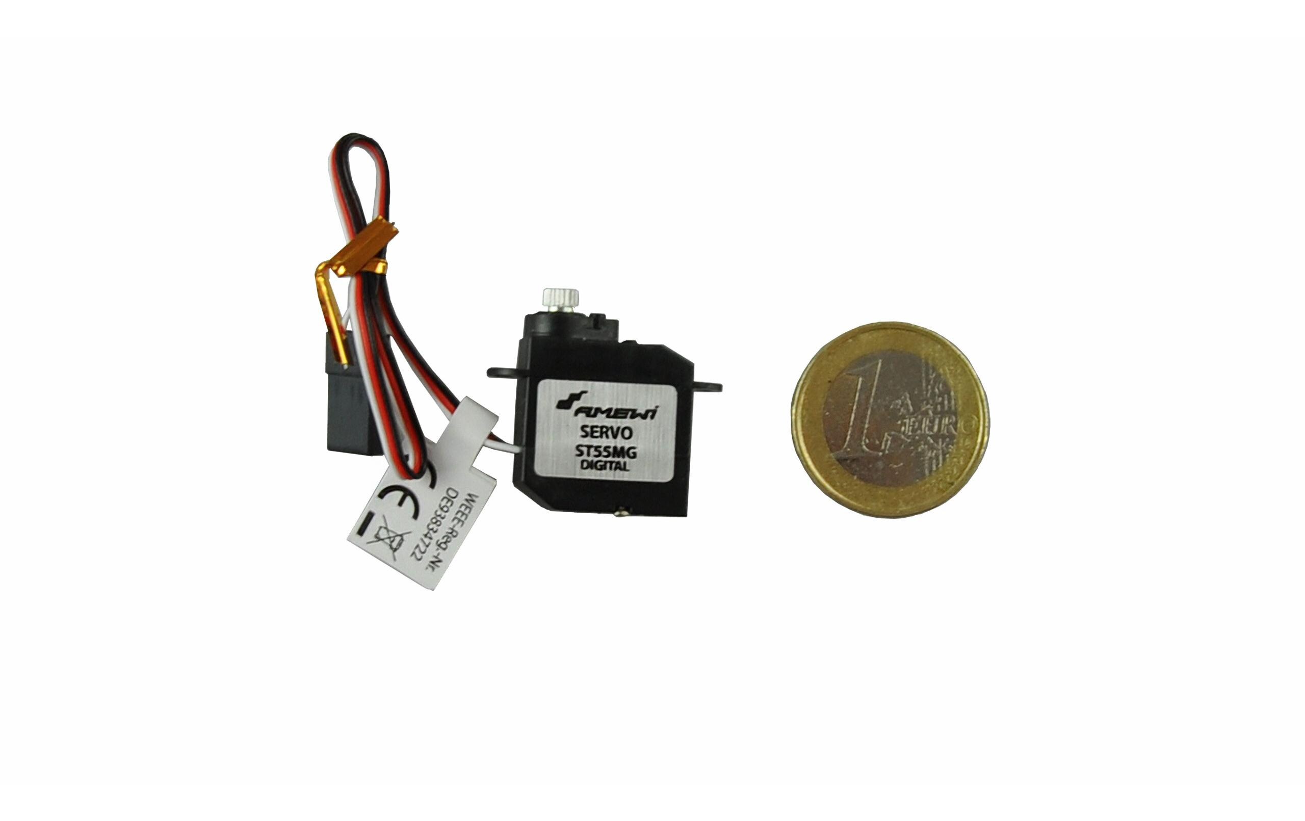 Nano Servo ST56MG 1 kg, 0.09 s, DigitalNanoservo mit Metallgetriebe für kleine und leichte Flugmodelle