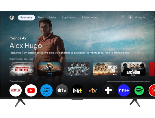 TCL - TV QLED 4K 139 cm 55P8K 4K QLED 144Hz avec Google TV 2025