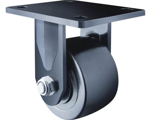 Tarrox heavy-duty zwenkwiel 75x50 mm, tot 600 kg, plaatafmeting 105x85 mm