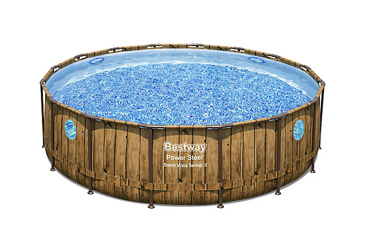Piscine tubulaire ronde Bestway Power Steel™ Swim Vista™ ø4,88 x h.1,22 m