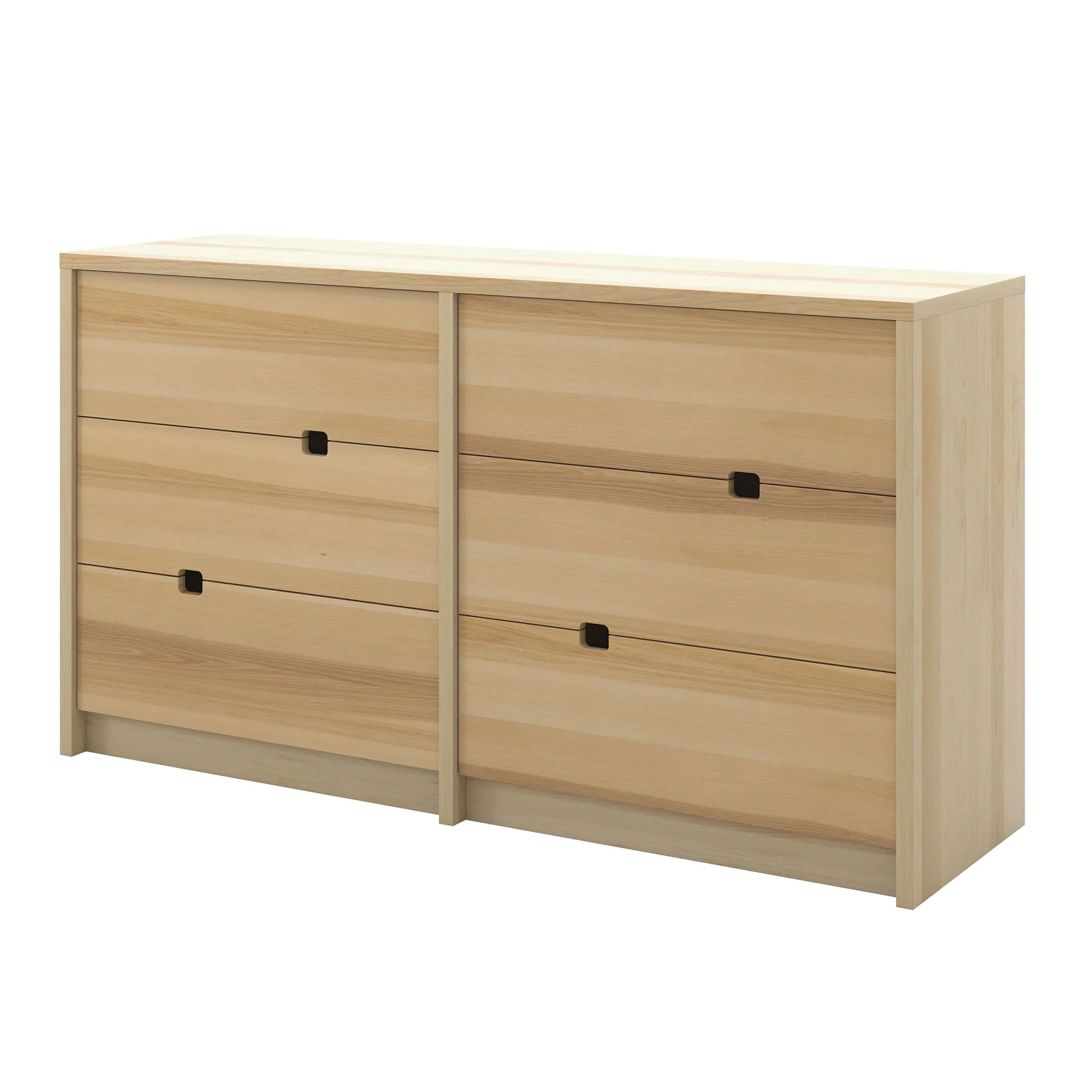 Verbois Bureau 6 Tiroirs Sydney - Naturel