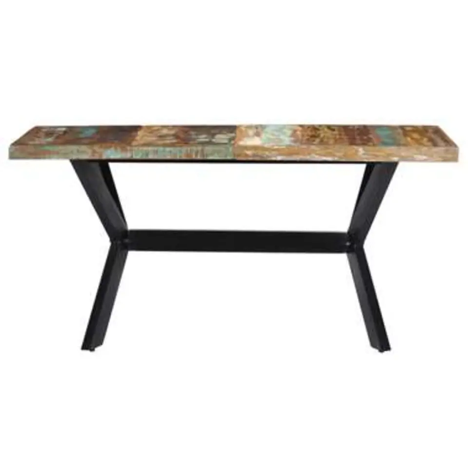 vidaXL - Eettafel - Multikleur - Hout - 140 x 70 x 75 cm