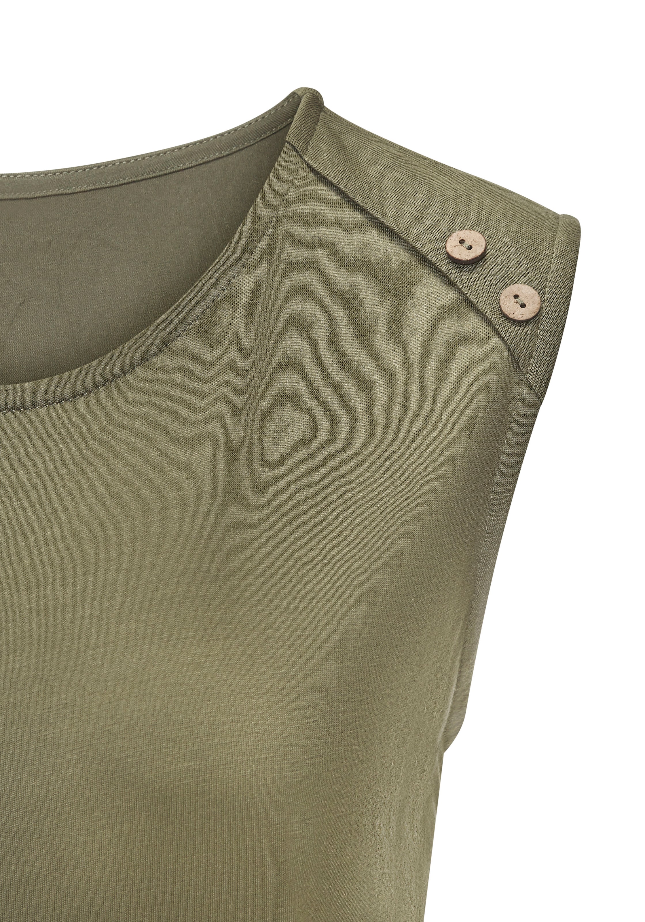 LASCANA Strandtop , mit Zierknöpfen, Sommertop, Basic