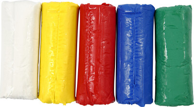 Soft Clay - Modellervoks I Spand - 5 Farver - 400 G