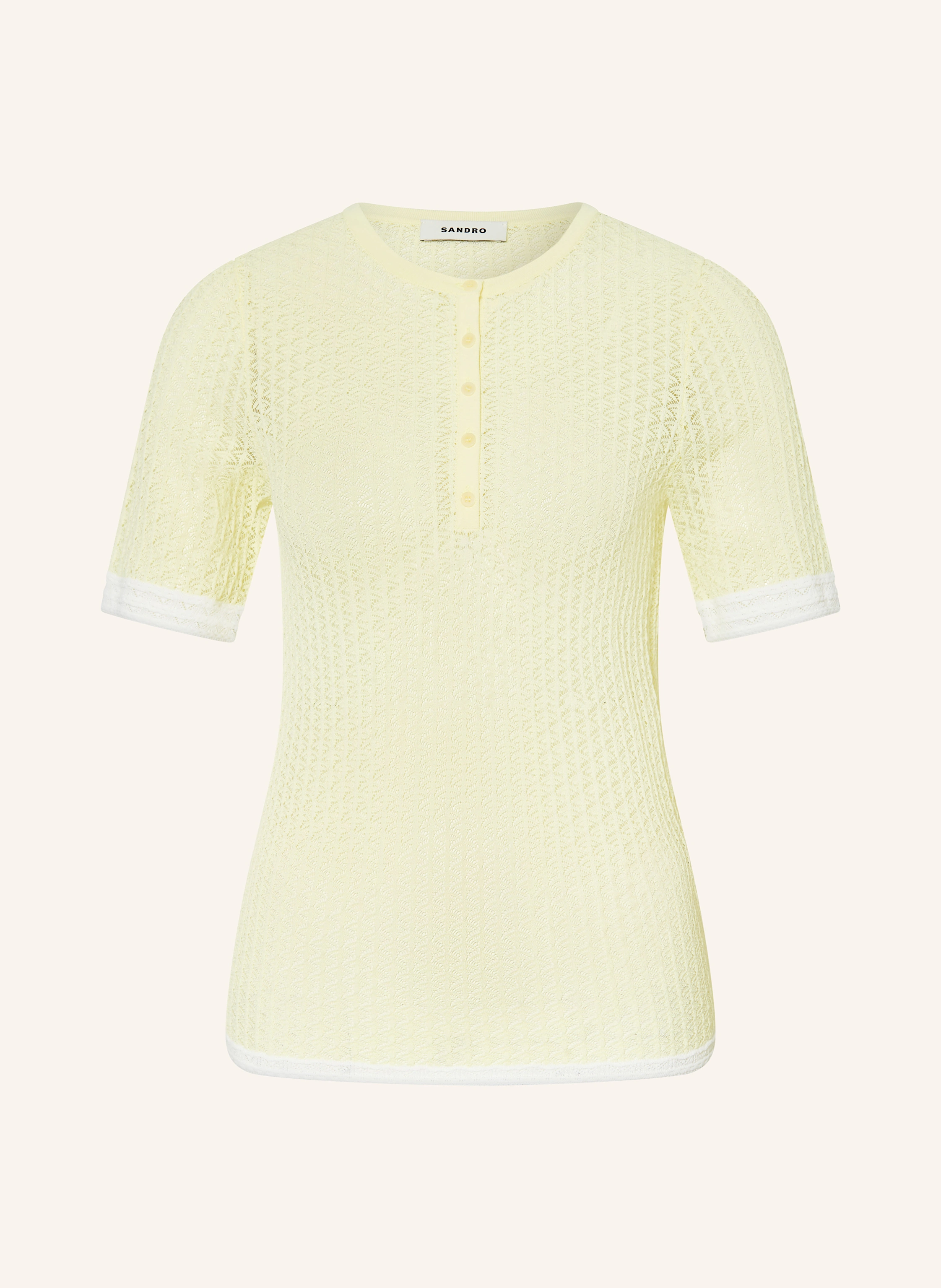 SANDRO T-Shirt aus Spitze
