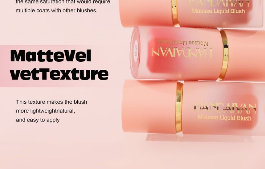 HANDAIYAN - Mousse Liquid Blush - 6 kleuren