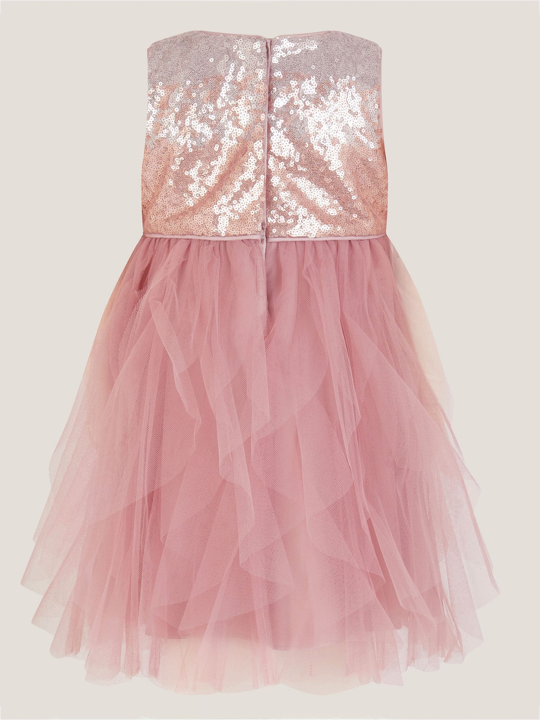 Monsoon Baby Simone Sequin Tulle Ruffle Dress