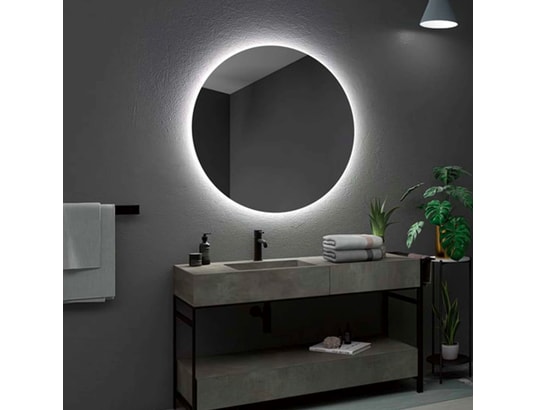 CRISTALED - Miroir de salle de bains lumineux éclairage intégré led rétr...