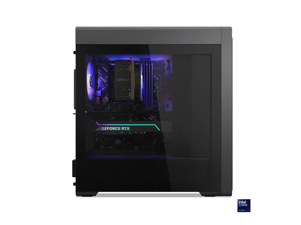 Lenovo Legion T7 34IAS10 90Y6 - Tower gaming - Core Ultra 9 285K / op til 5.6 GHz - RAM 64 GB - SSD 2 x 1 TB - NVMe - GeForce RTX 5080 - Gigabit Ethernet, 2.5 Gigabit Ethernet, IEEE 802.11ax (Wi-Fi 6), Bluetooth 5.4, IEEE 802.11be (Wi-Fi 7) - Win 11