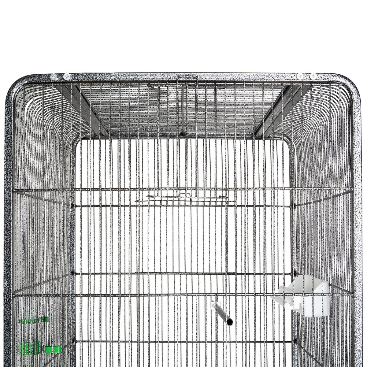 Tectake vogelkooi in hamerslaglook 54 x 54 x 114,5 cm