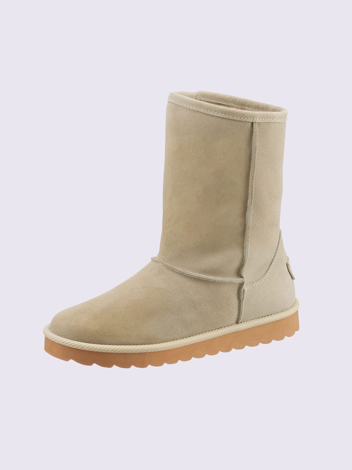 Bottes cuir velours de vache.