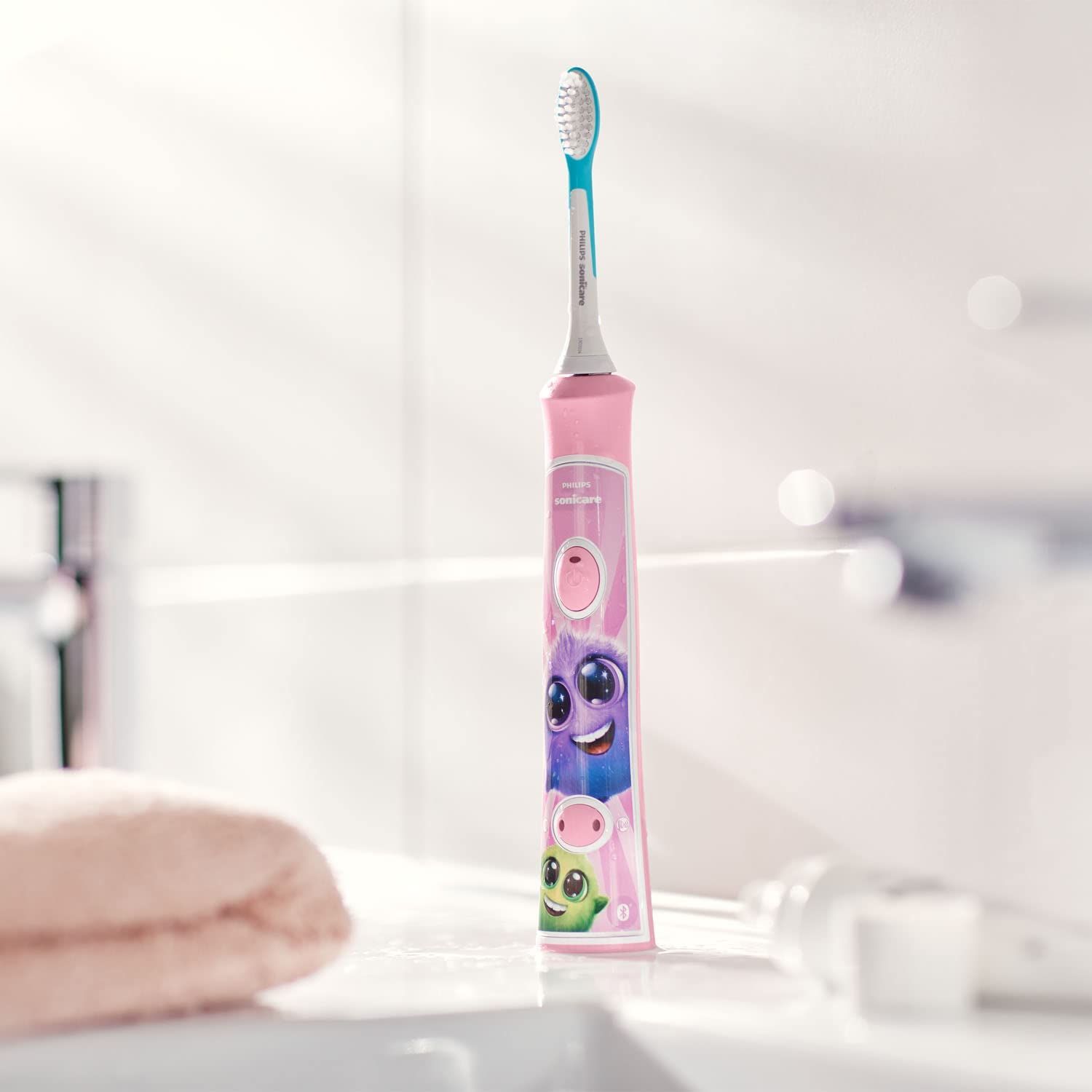 Philips Sonicare For Kids Elektrische Schallzahnbürste, Integriertes Bluetooth, Coaching-App