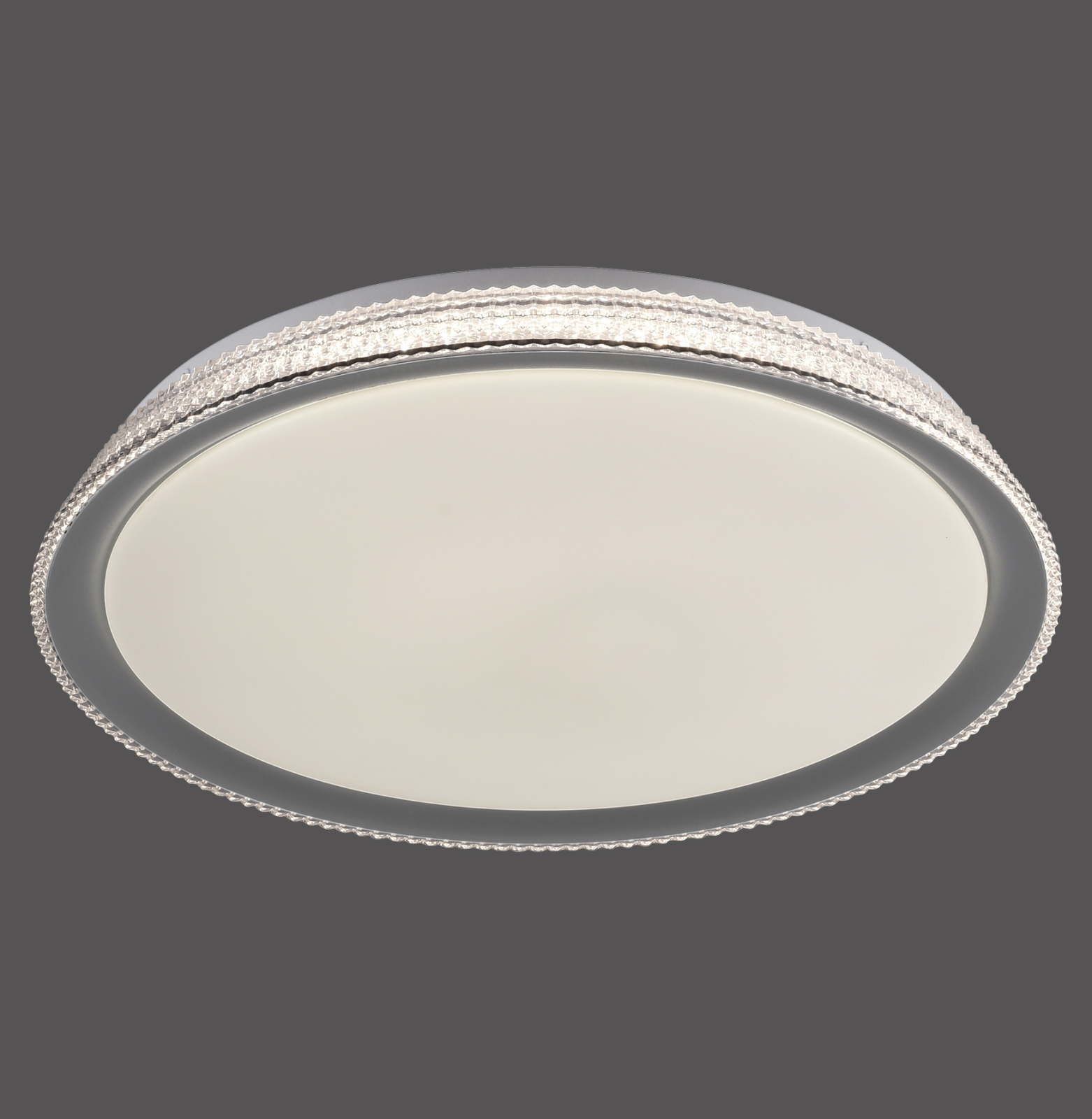 LED-Deckenleuchte - silber - SmartHome - Ø 51 cm