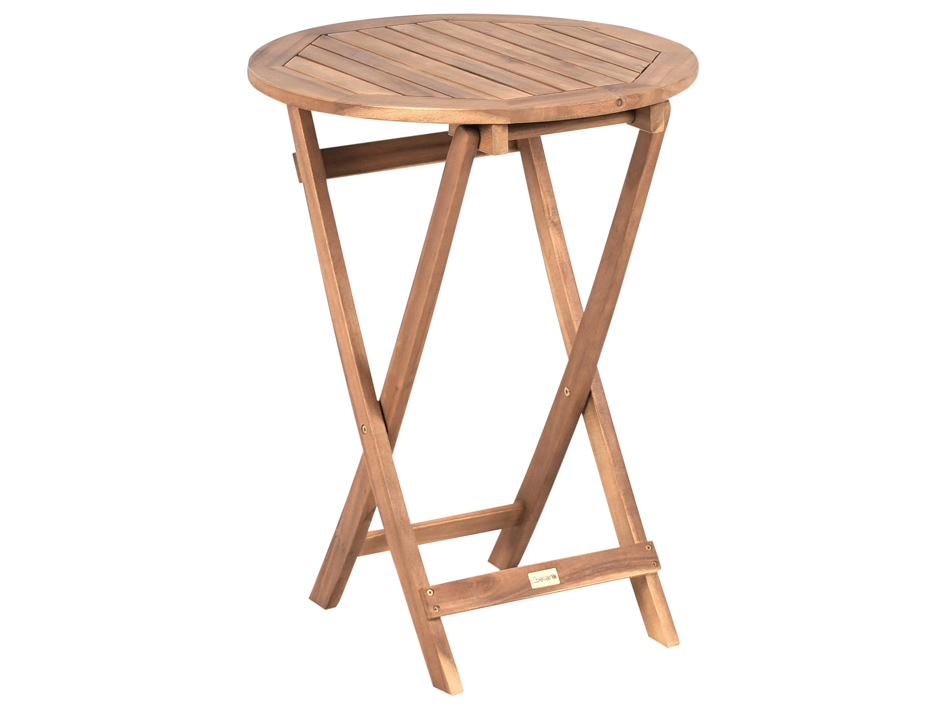 Bistroset RIVAROTTA Acaciahout Bruin/zwart