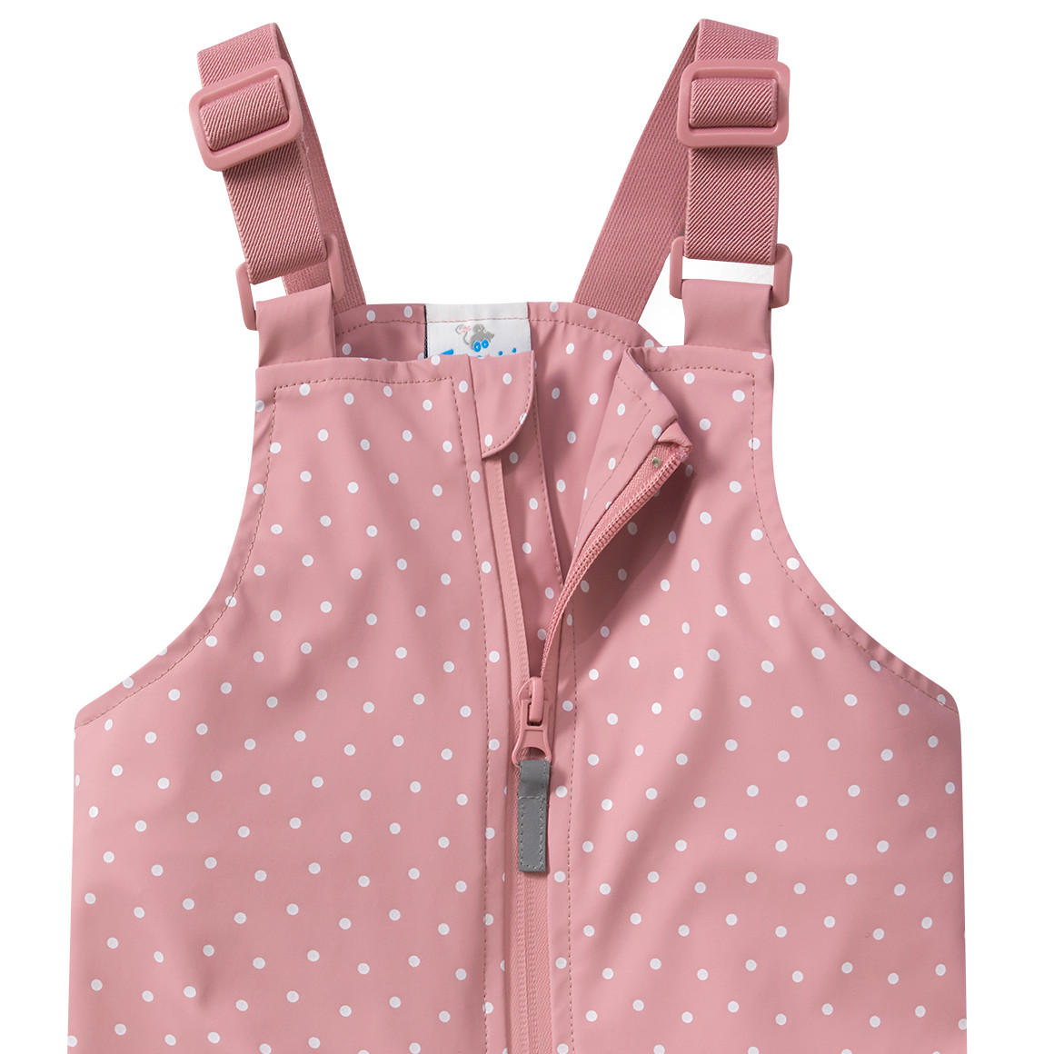 Topomini Baby Regenhose mit Punkte-Allover rosa