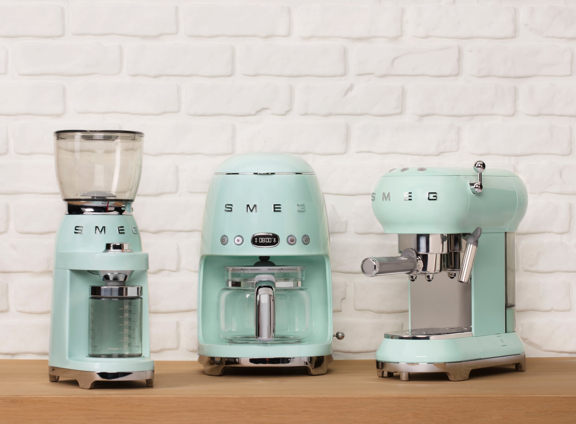 SMEG Kaffeemühle Pastellgrün 50's Style elektrisch