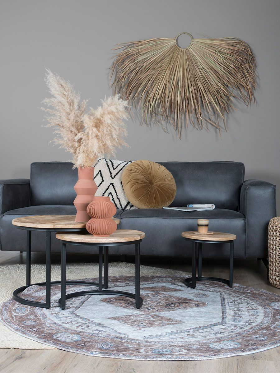 Karaca brown Rond 120 cm