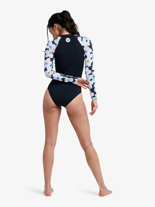 Roxy Active Maillot une pièce manches longues Noir Femme