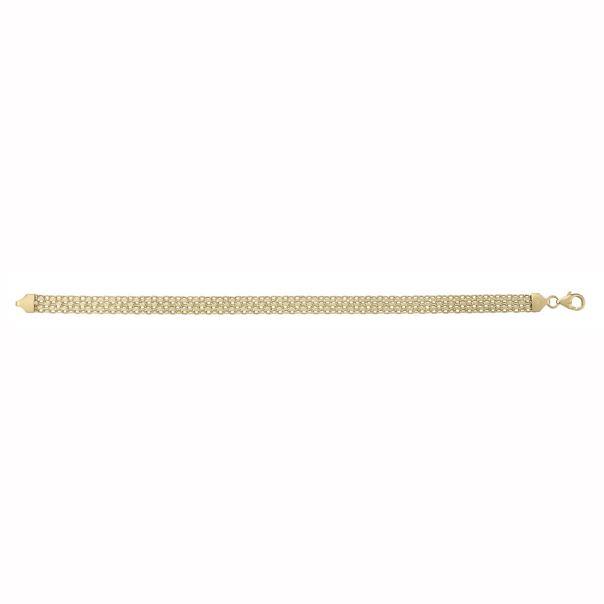 Bracelet Brillaxis maille bismark or 18 carats18K BRACELET BISMARK LARGUEUR 6.20MM