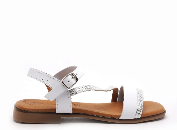Eva frutos nu pieds plats femme 3015 blanc