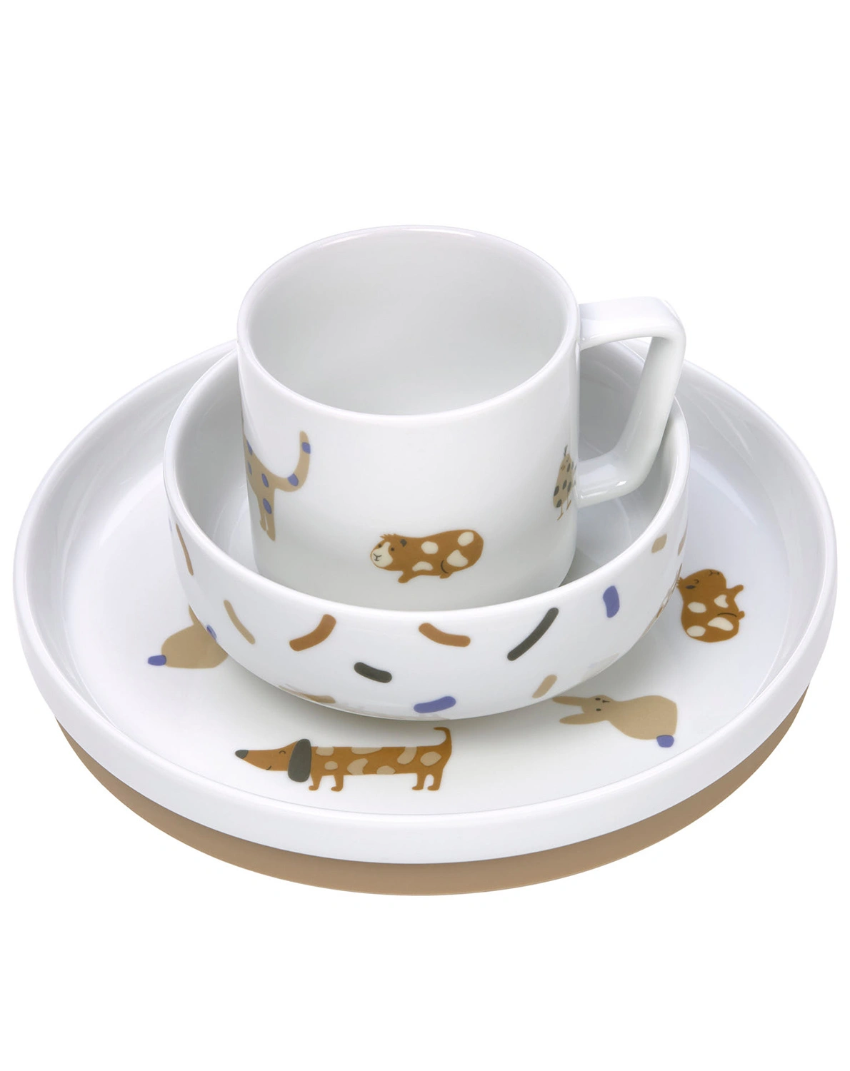 Geschirr-Set LITTLE MATEYS 3-teilig in royal blue