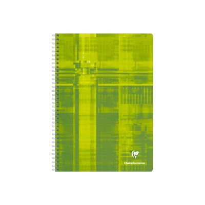 Clairefontaine - Cahier à spirale A4 (21x29,7 cm) - 180 pages - petits carreaux (5x5 mm) - disponible dans différentes couleurs