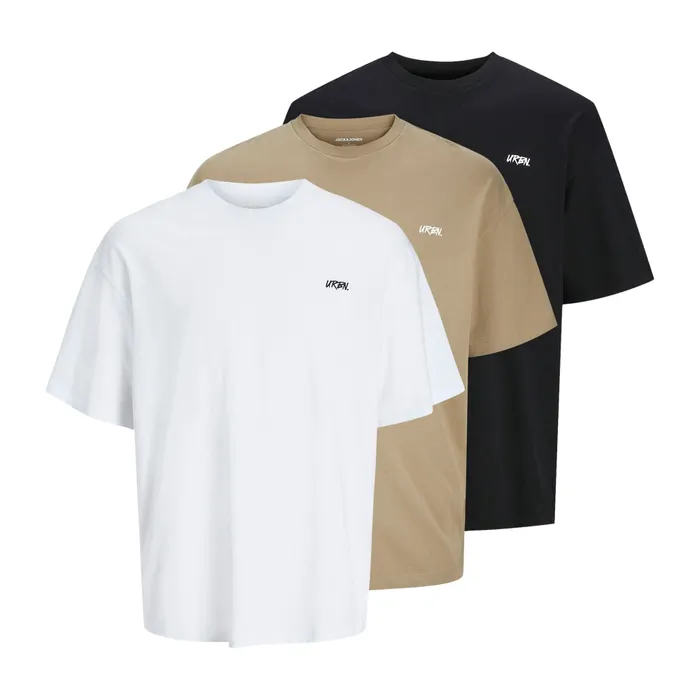 Jack & Jones Script Bradley Shirts Heren (3-pack) (plussize)