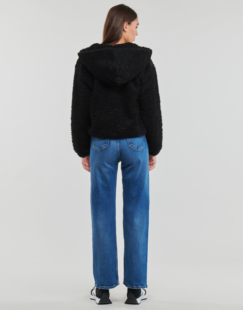 Only - ONLELLIE SHERPA HOODED JACKET CC  OTW - Noir