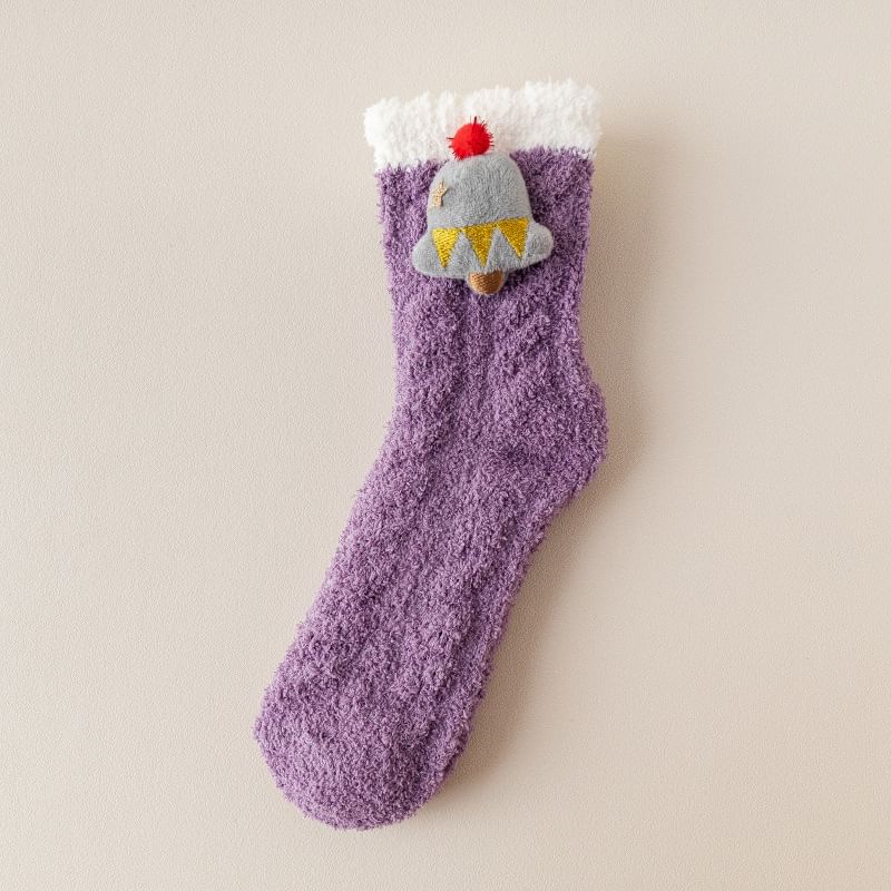 Lychee - Kerst Cartoon Fluffy Sokken