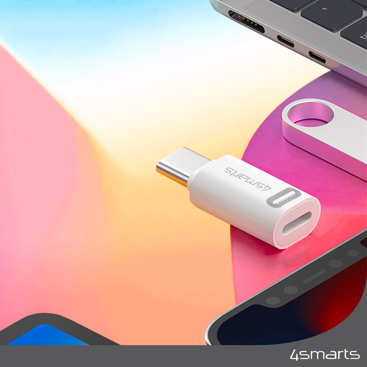 4smarts USB-Adapter »Adapter Lightning auf USB-C PD 27W« USB-C zu Lightning