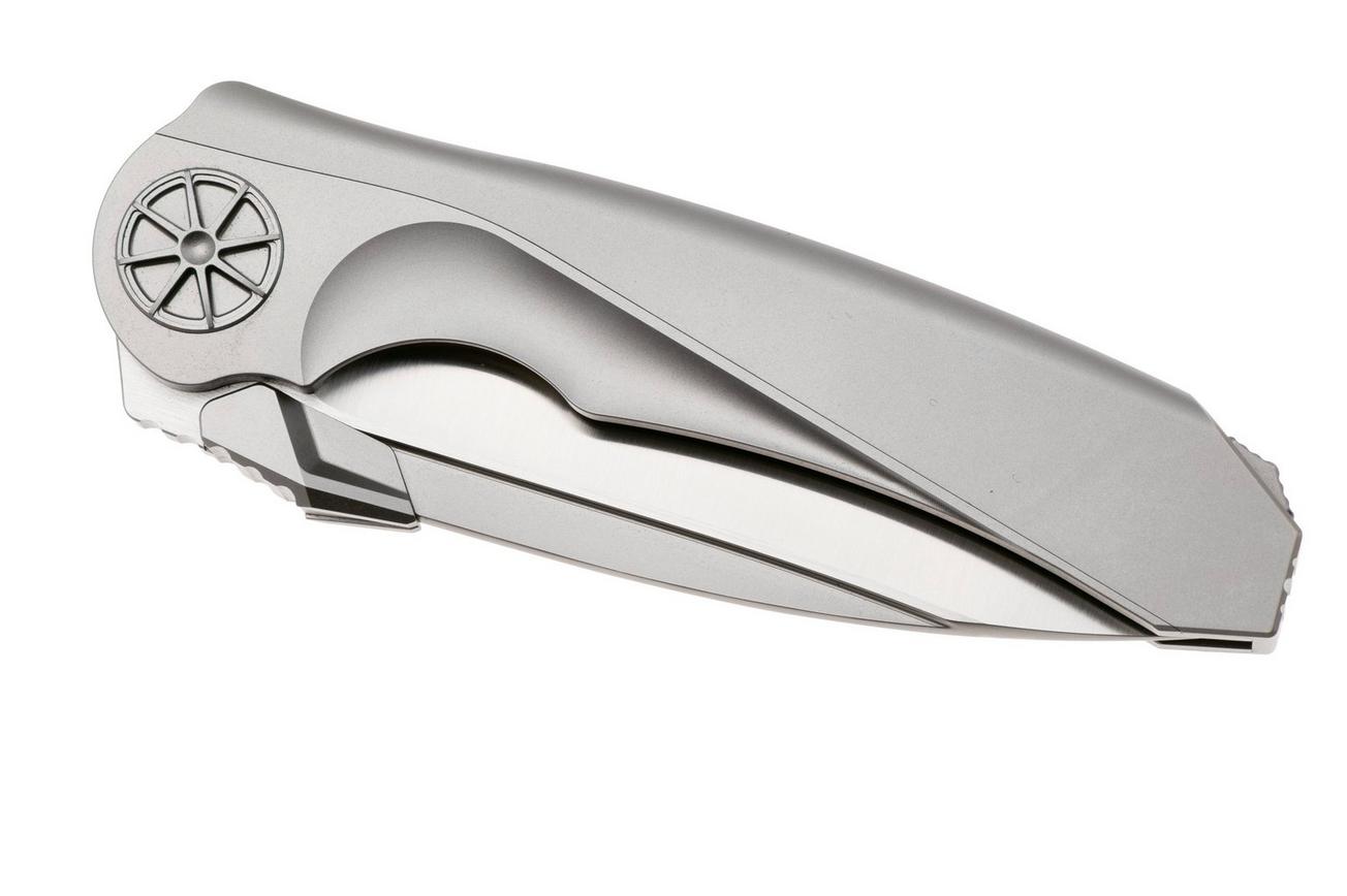 Rike Knife Tissot 1 Satin M390, Titanium, zakmes