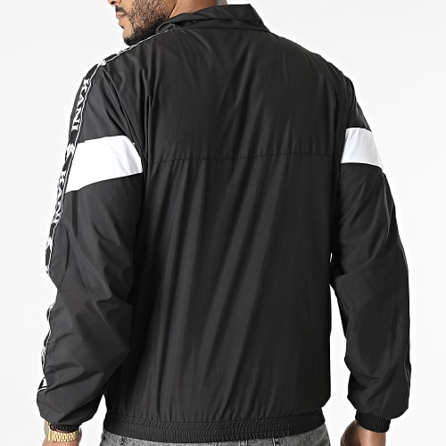 Veste Zippée A Bandes Retro Tape Noir