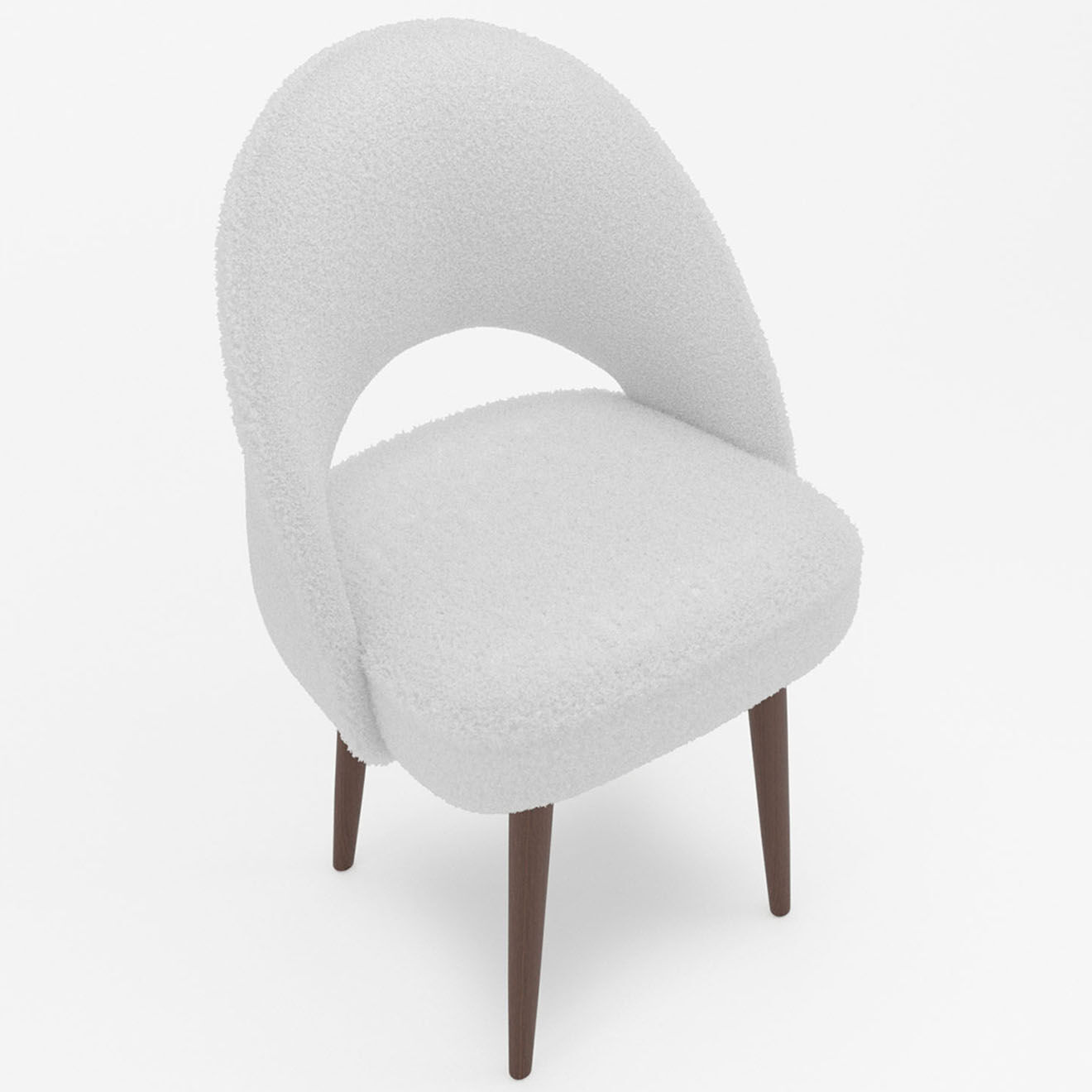 Potiron Chaise Saori blanche - 52x53x86.5 cm