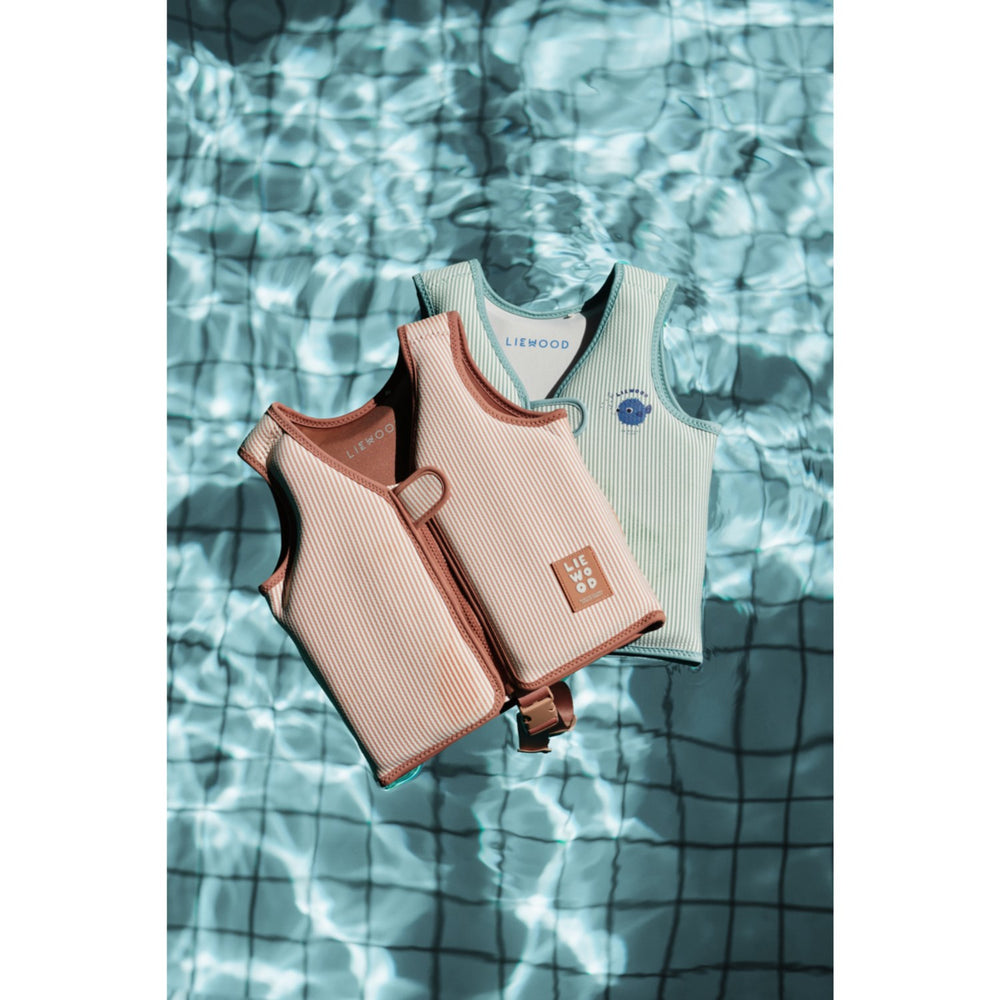 Køb LIEWOOD Peppermint / Sandy Dove Seersucker Svømmevest